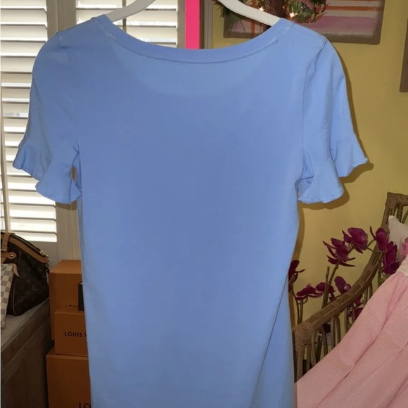 Lilly Pulitzer NWT Sorella Top Blue Peri $68 Size XXS - Picture 5 of 9